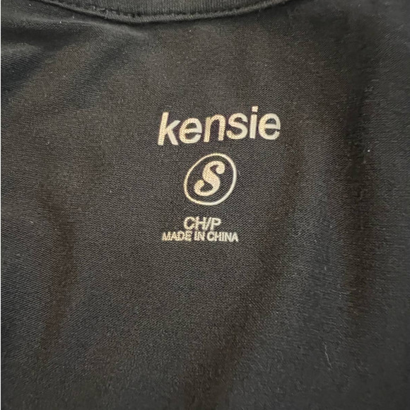 NEW Kensie Maxi Halter Dress Size S in Black with Long Fringe at Front Neckline - Picture 4 of 7